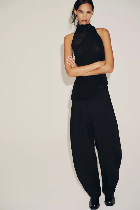 HIGH-WAISTED BALLOON PANTS | Zara US