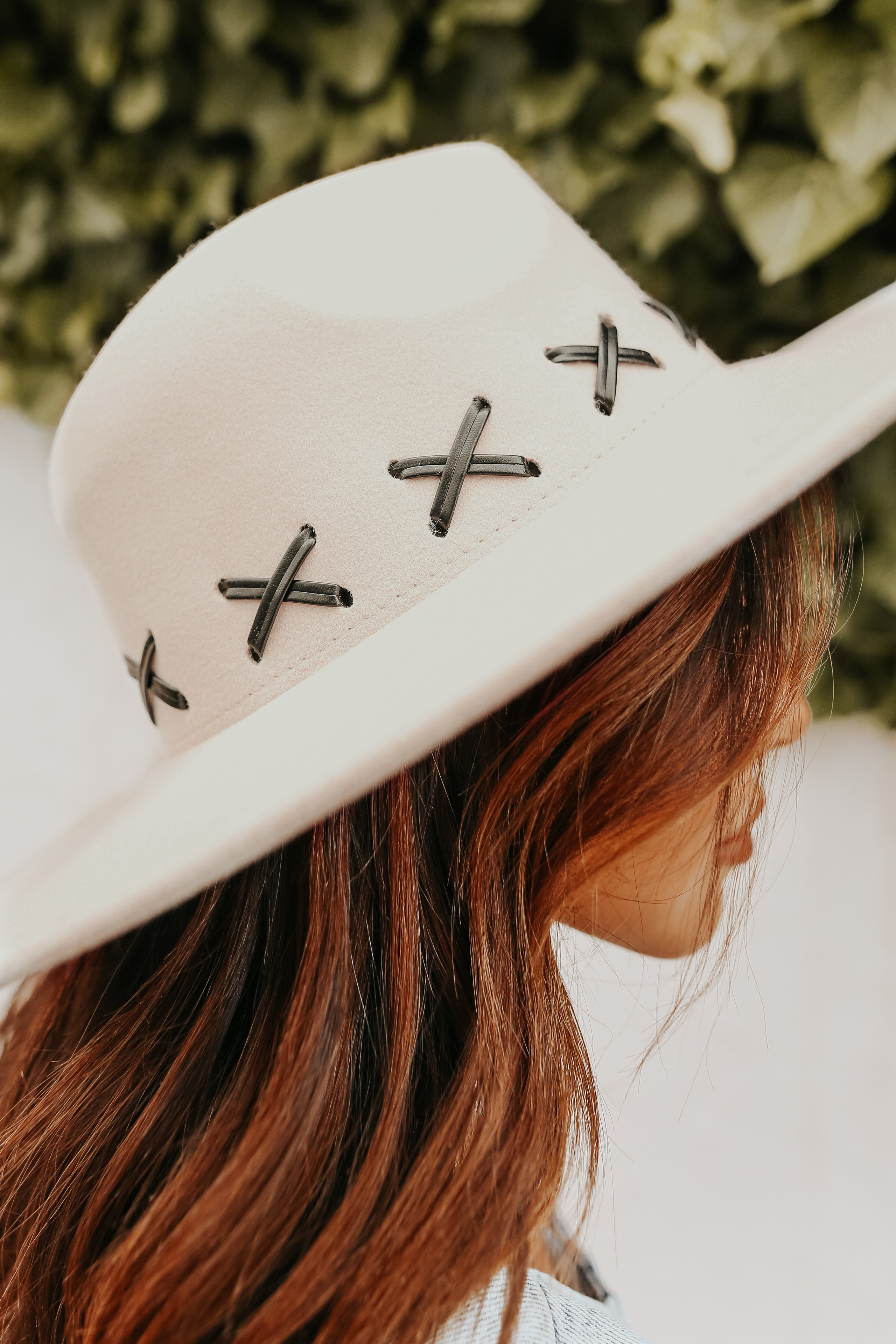Criss Cross Beige Wide Brim Hat | Magnolia Boutique