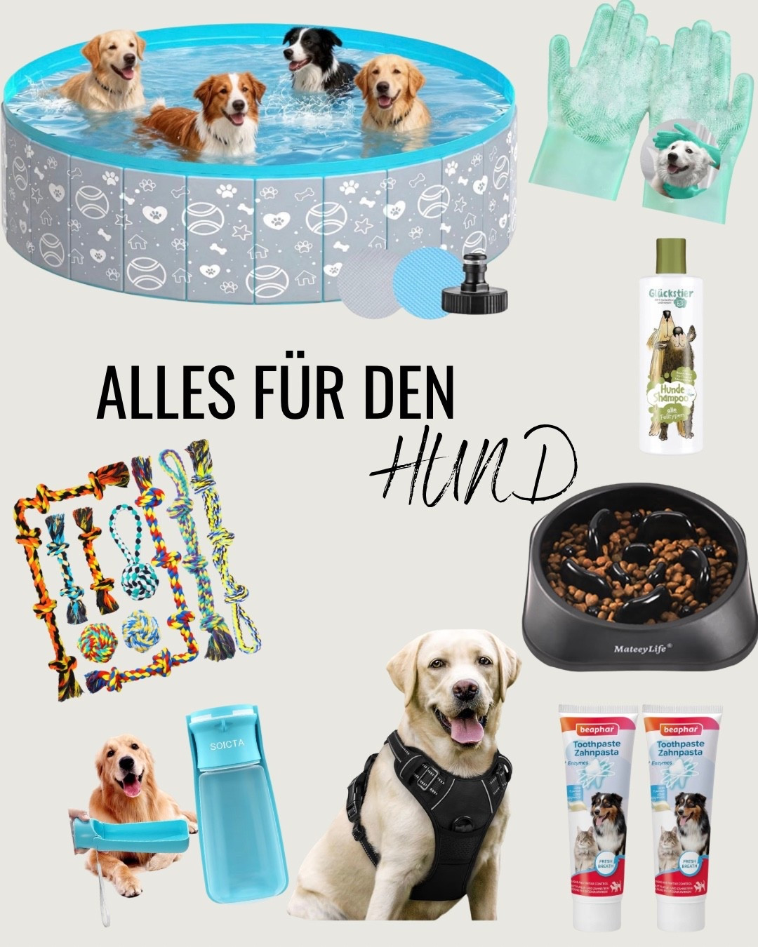 Alles für den Hund 🐕 

#hundepool #dog #hundenapf #hundebett #kauartikel #spielzeug