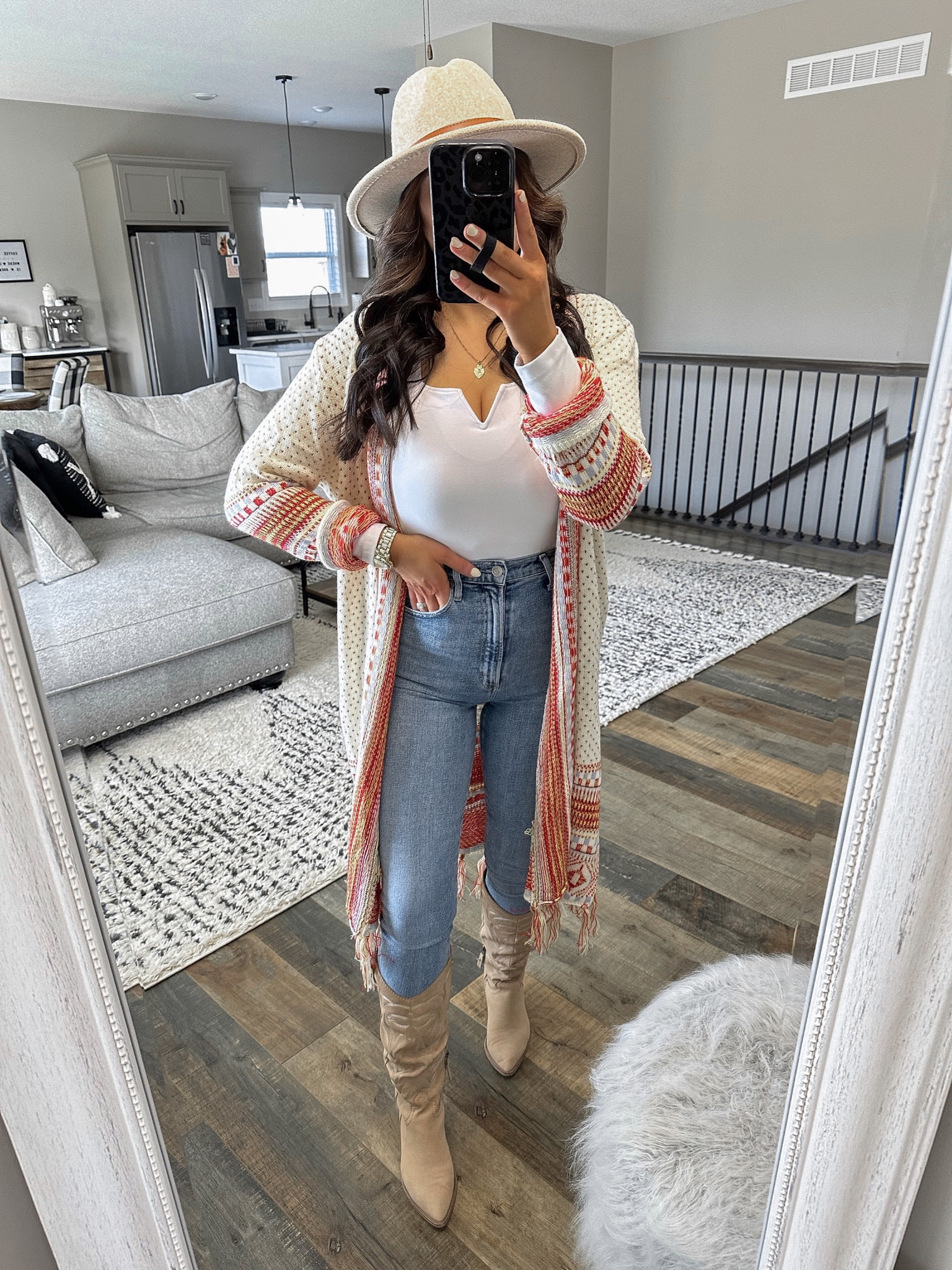 Western inspired fashion 🖤

Bodysuit — small
Cardigan — medium
Jeans — 25

Western fashion | western outfit | western style | fringe cardigan | western cardigan | western sweater | western boots | wool hat



#LTKunder100 #LTKstyletip #LTKunder50