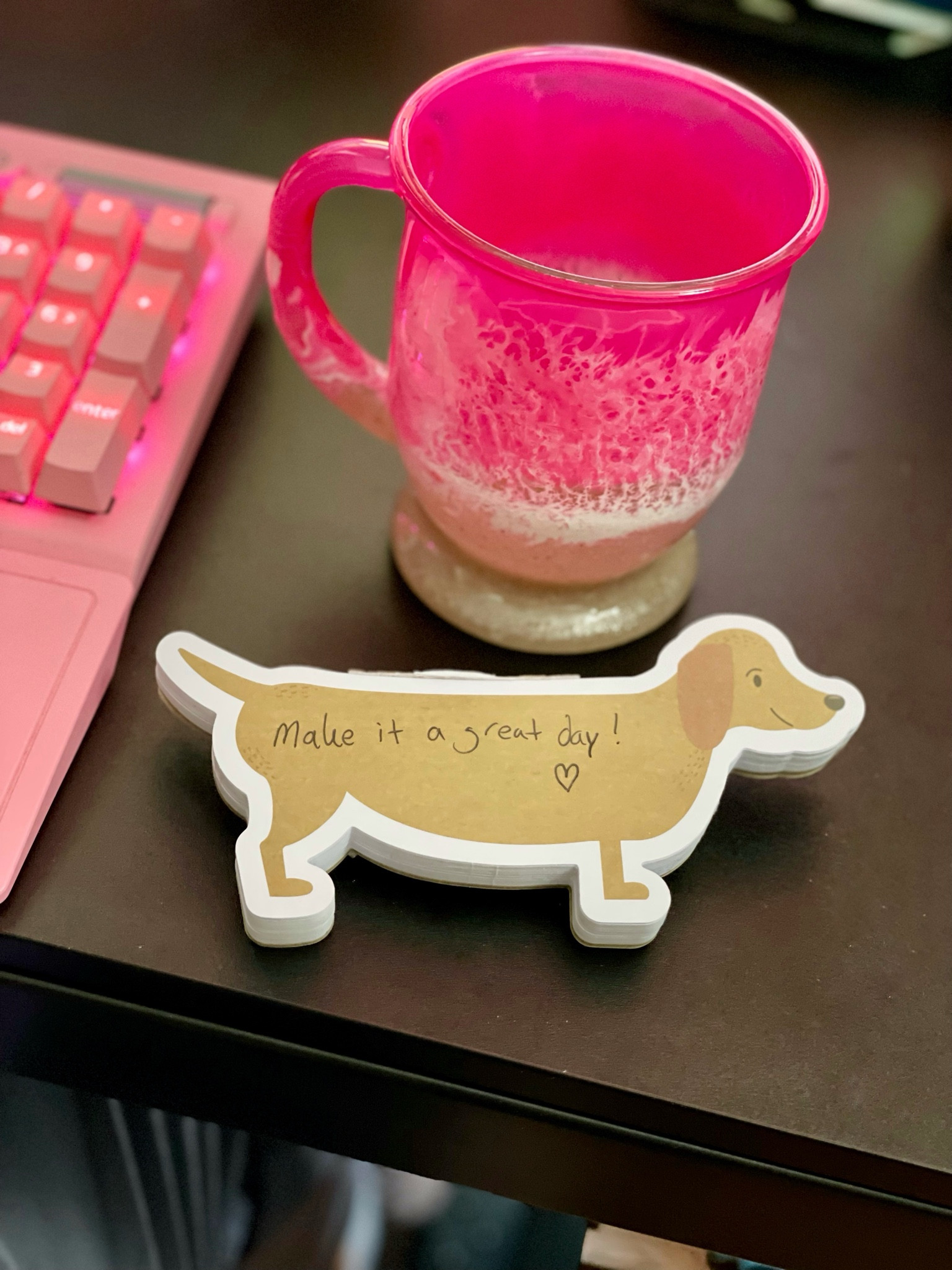 Make it a great day.  Loving my new mug, makes me think of the beach.  Dachshund shaped sticky notes anyone?
#doxiefinds #dachshundmom

#LTKPets #LTKHome #LTKGiftGuide