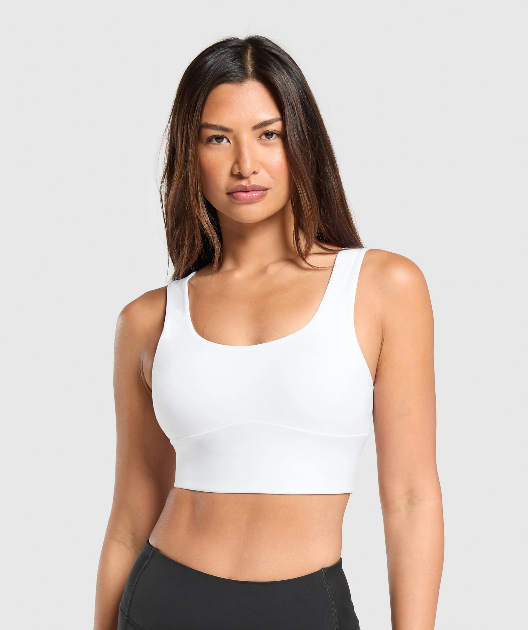 Gymshark Longline Sports Bra - White | Gymshark US