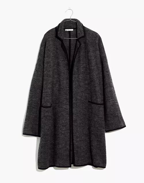 Herringbone Courton Sweater Coat | Madewell