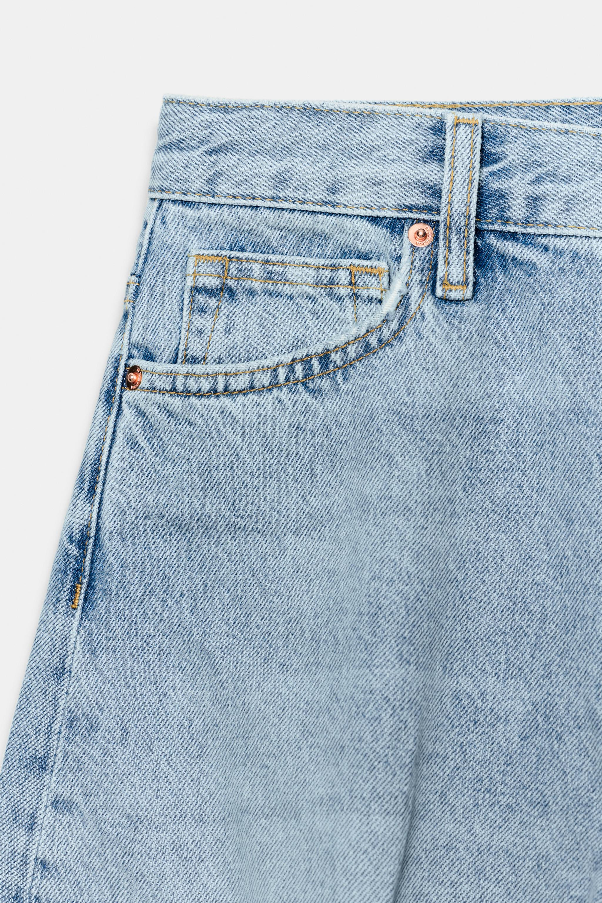 ZW COLLECTION HIGH WAIST TAPERED JEANS | Zara US