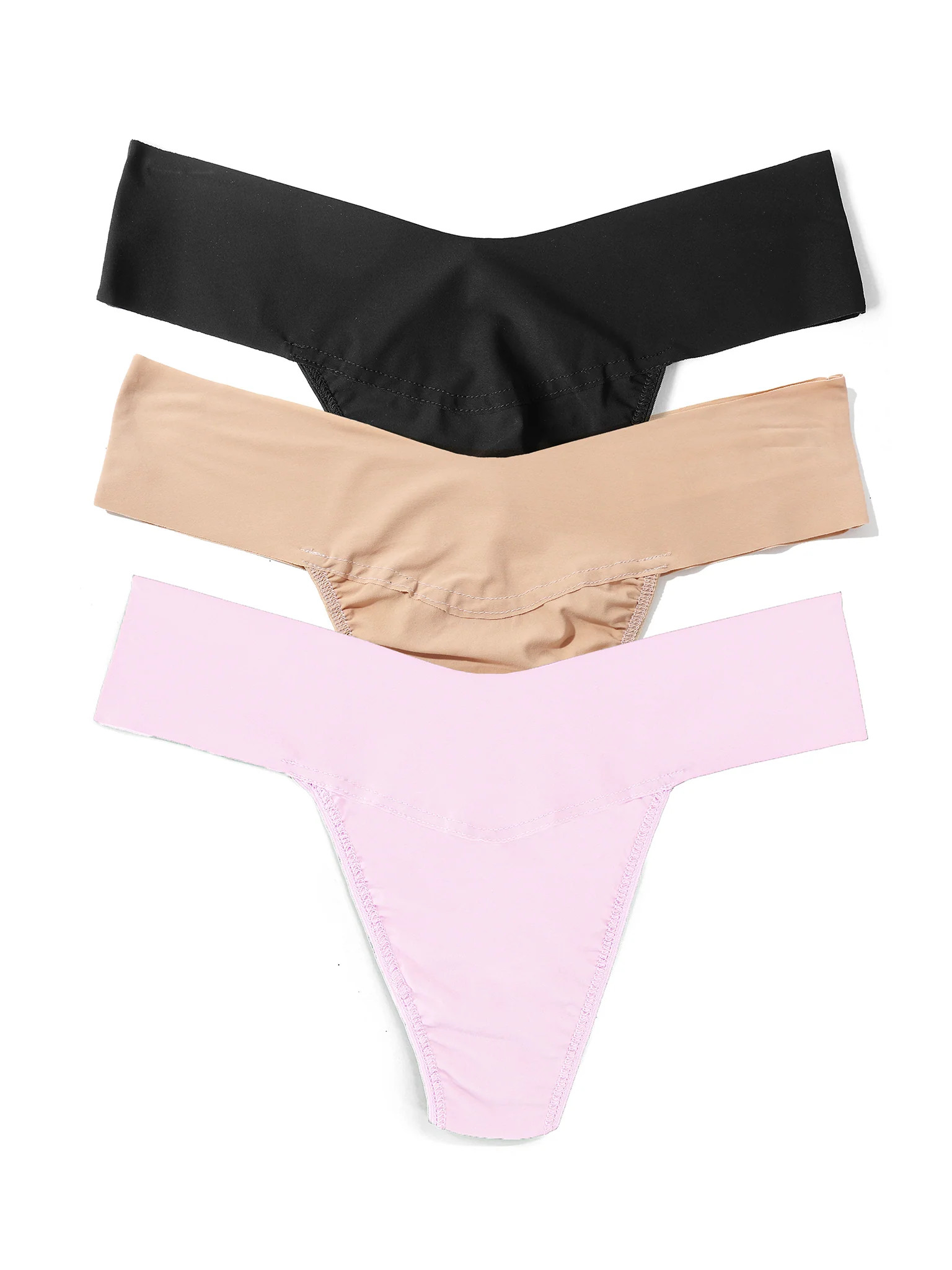 BreatheSoft™ Natural Rise Thong 3 Pack | Hanky Panky