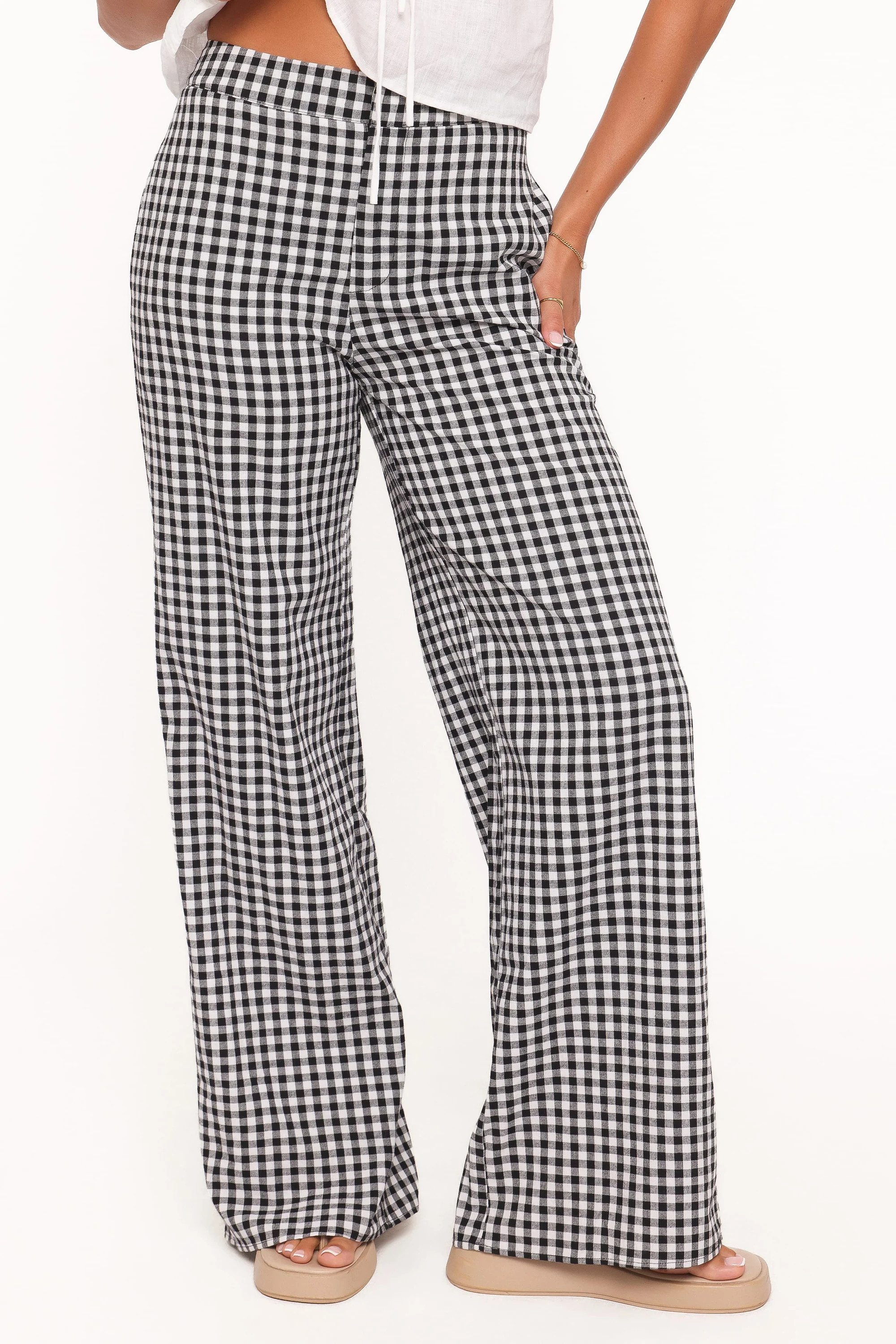 Abbott Pants - Black Gingham | Petal & Pup (US)