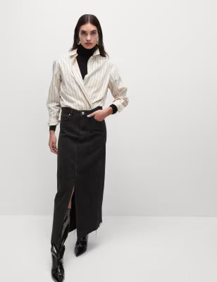 Denim Split Front Maxi Skirt | Marks and Spencer DACH