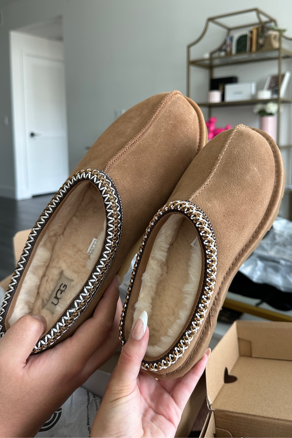 his and hers ugg tasmans 🤎 got these to match for easy fall errands !! i’ll style with socks and leggings too for more wear 🧦🧸

b is in tts men’s 13 and i am in kids 4! normally 6 in women’s 

ugg tasman | uggs in stock | fall shoes | matching shoes | 

#LTKShoeCrush #LTKStyleTip #LTKSeasonal