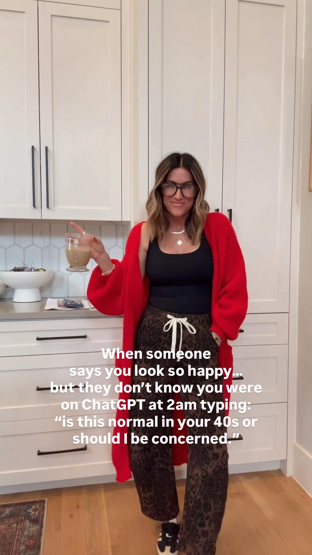 Anyone else, or just me? 😅😅 
Cardigan is true to size, wearing size small. 

#LTKmomlife #LTKgrwm #LTKdayinmylife