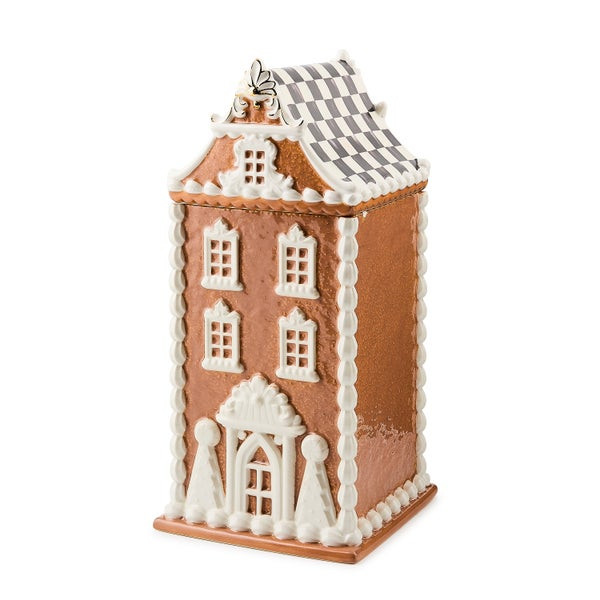MacKenzie-Childs Gingerbread House Ceramic Cookie Jar | MacKenzie-Childs