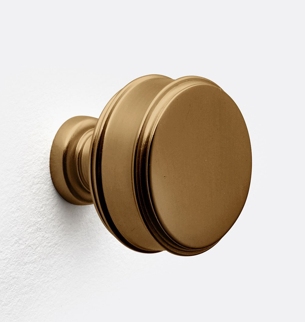 Ladd Cabinet Knob, Heritage Brass | Rejuvenation