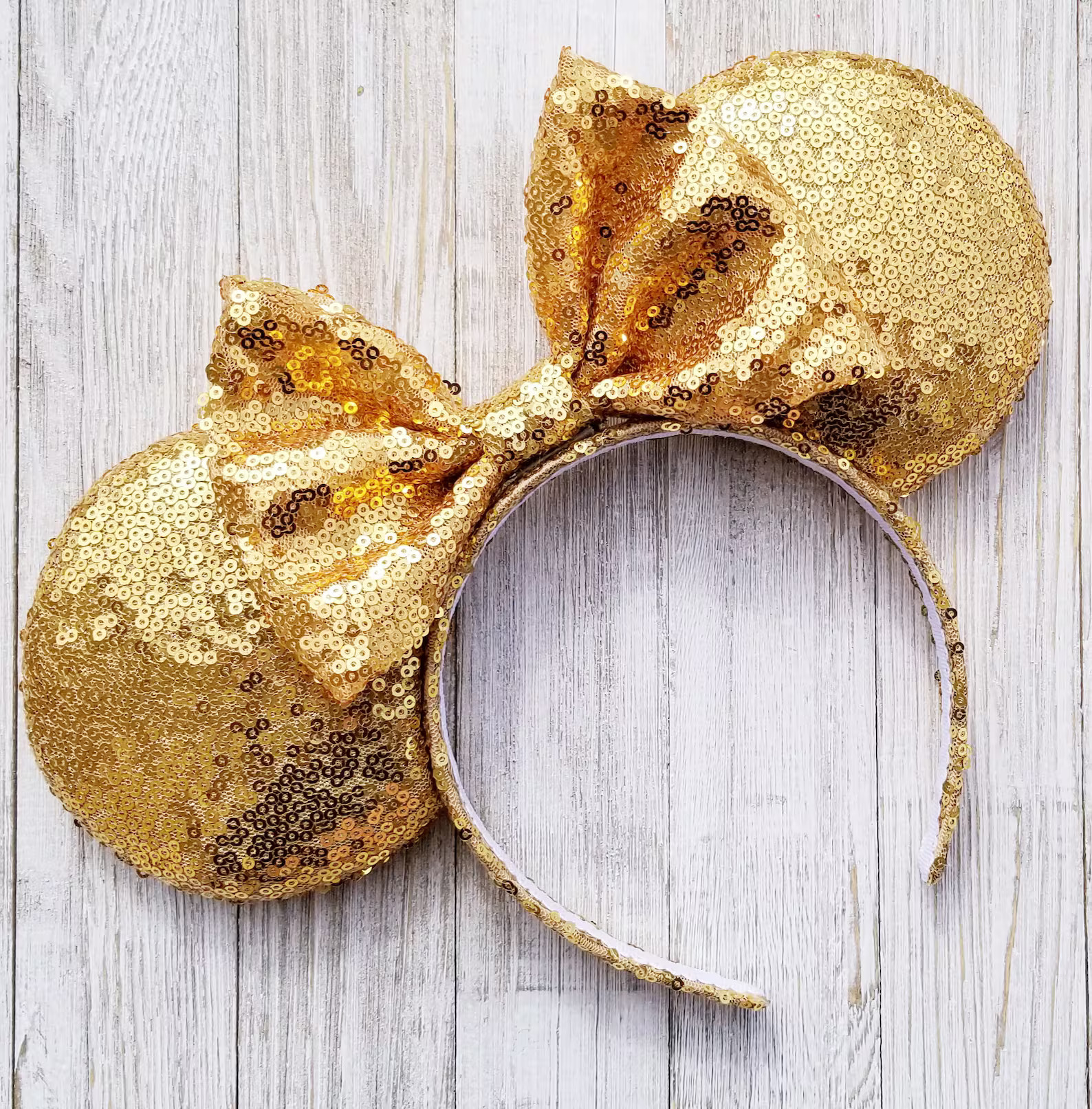 Gold Disney Ears, Gold Minnie Ears, Gold Mickey Ears, Sparkly Gold Disney Ears - Etsy | Etsy (Global)