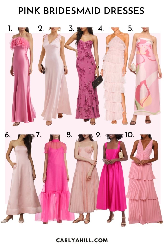pink mismatched bridesmaid dresses 

#LTKParties #LTKStyleTip #LTKWedding