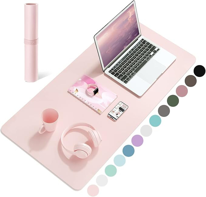 Non-Slip Desk Pad, Waterproof PVC Leather Desk Table Protector, Ultra Thin Large Mouse Pad, Easy ... | Amazon (UK)