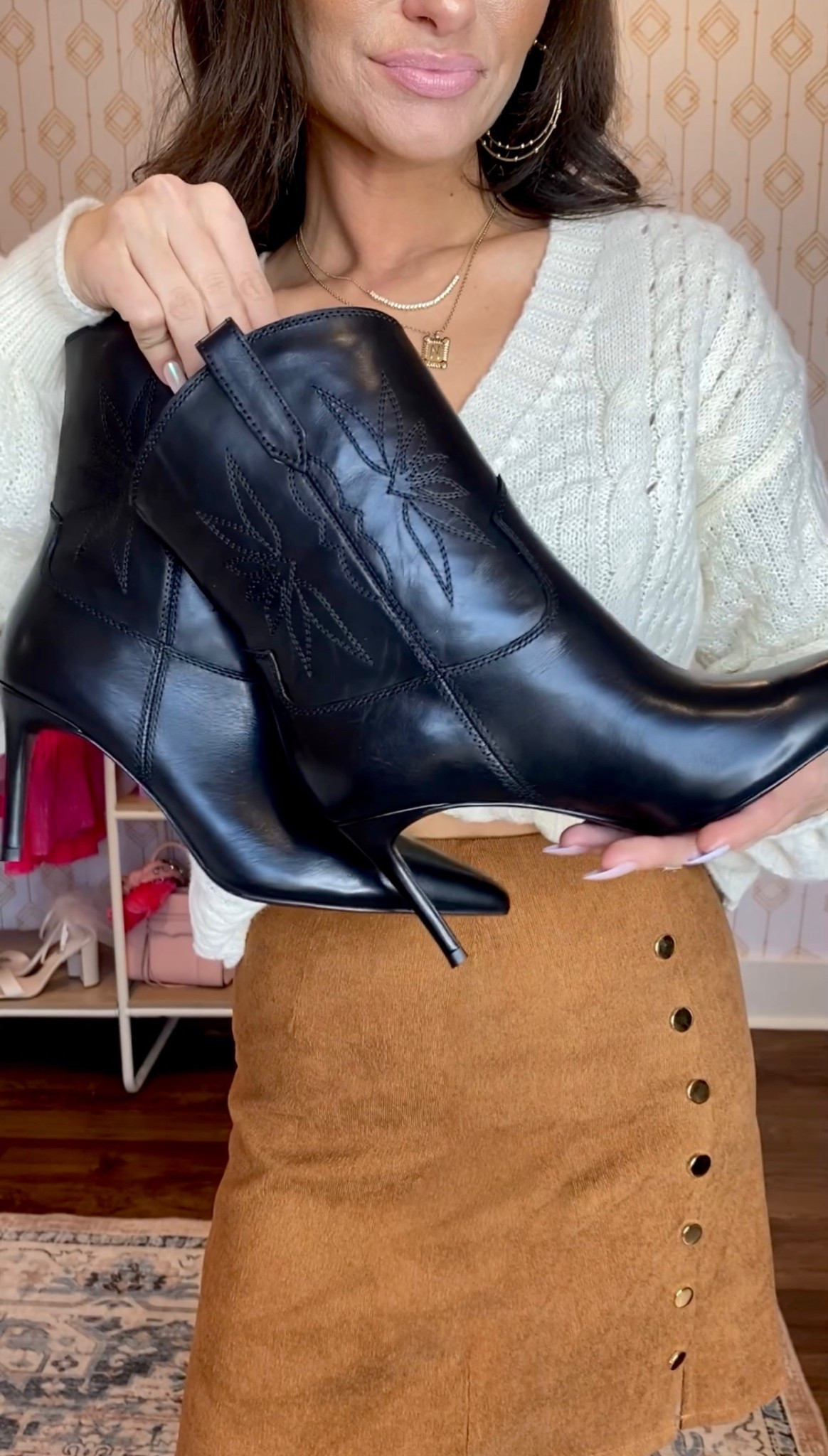 What I got & how I styled it 👡✨ Stiletto boots + calf hair flats are both a perfect fit with this little sweater. Which is your favorite? Rounding up the whole haul here! 

#LTKgrwm #LTKootd #LTKFindsUnder100