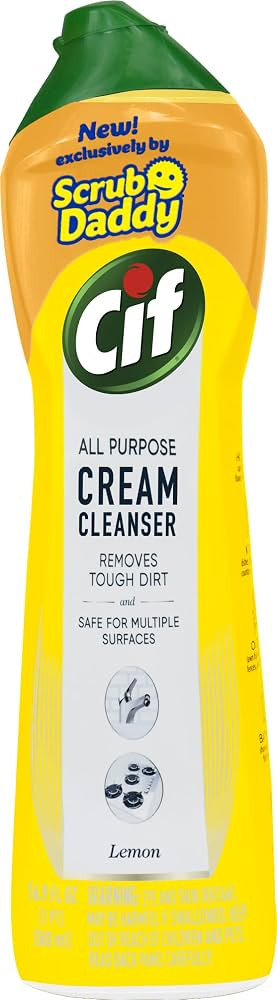 Scrub Daddy Cif Cream All Purpose Cleaner, Lemon - Multi Surface Household Cleaning Cream for Gla... | Amazon (US)