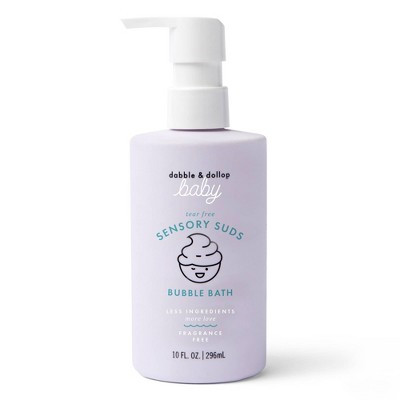 Dabble & Dollop Baby Sensory Suds Bubble Bath, Gentle Tear-Free Formula for Sensitive Skin, Fragrance-Free, Newborn Friendly - 10 fl oz | Target
