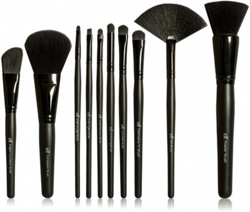 e.l.f. 19-Piece Makeup Brush Set & Roll, 19 Makeup Brushes For All Your Needs From Foundation To Eyeshadow, Made With Synthetic, Cruelty-free Bristles | Amazon (US)