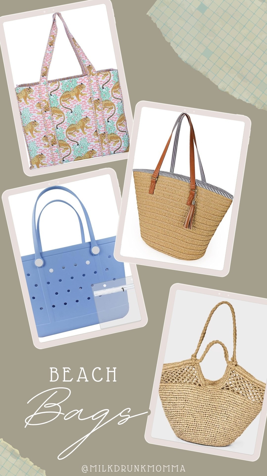 Beach bags 🏖️ 

#LTKmomlife #LTKSwim #LTKSeasonal