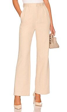 MONROW Bonded Thermal Pleated Pant in Off White from Revolve.com | Revolve Clothing (Global)