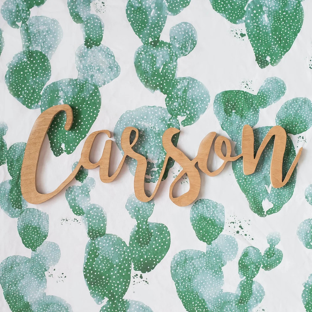 Nursery Name Sign Wooden Baby Name Sign for Nursery Wooden - Etsy | Etsy (US)