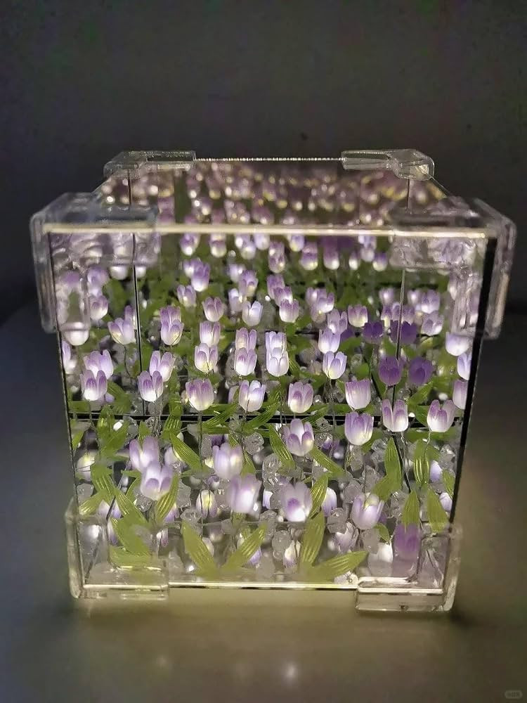 Finished Tulip Mirror Night Light 2-in-1 Mirror & Decorative Lights Bedroom Living Room Desktop D... | Amazon (US)