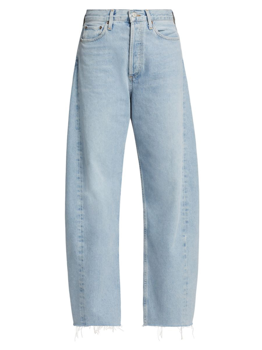 AgoldeLuna Raw Wide-Leg Jeans | Saks Fifth Avenue