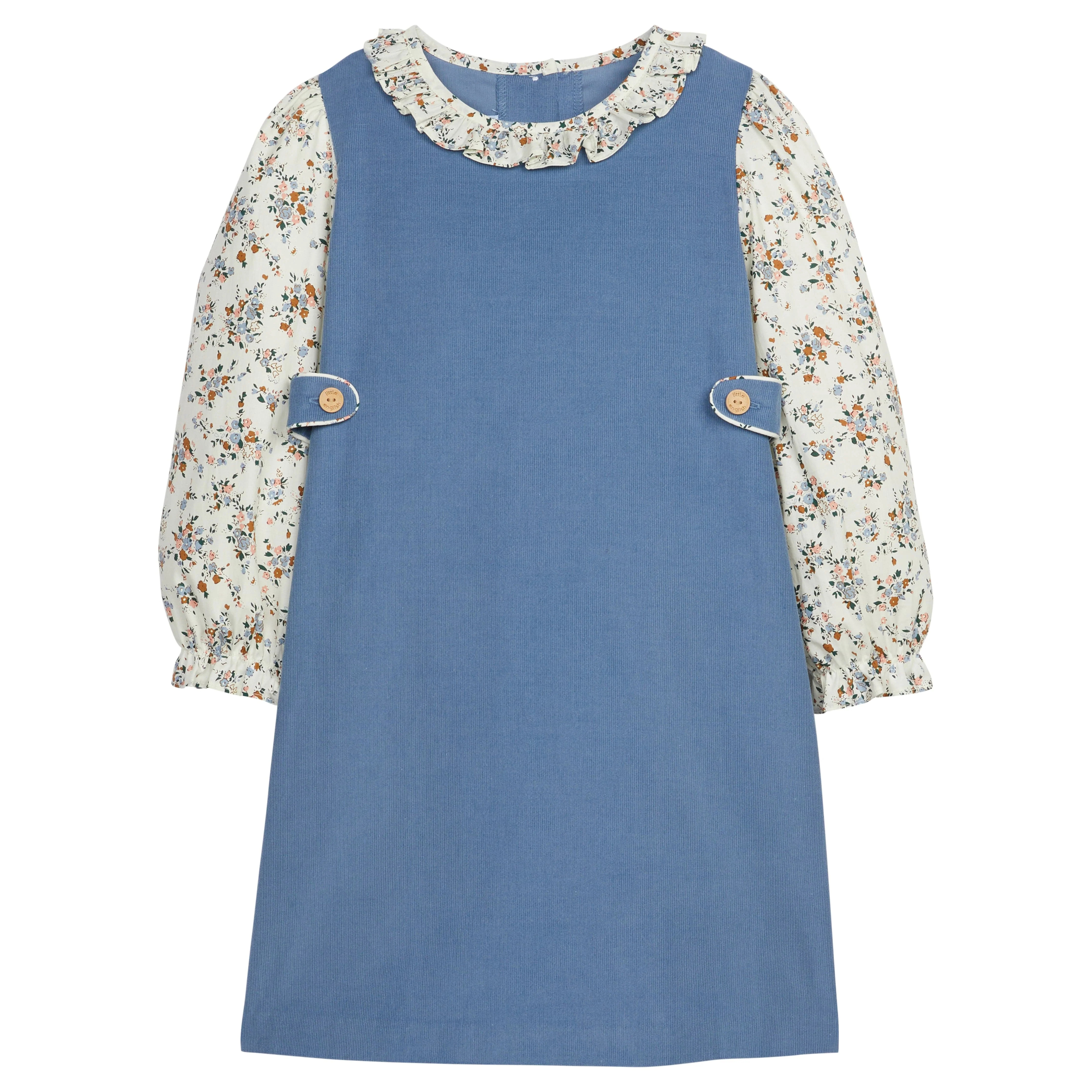 Girls Floral Jumper Set in Brown | Little English