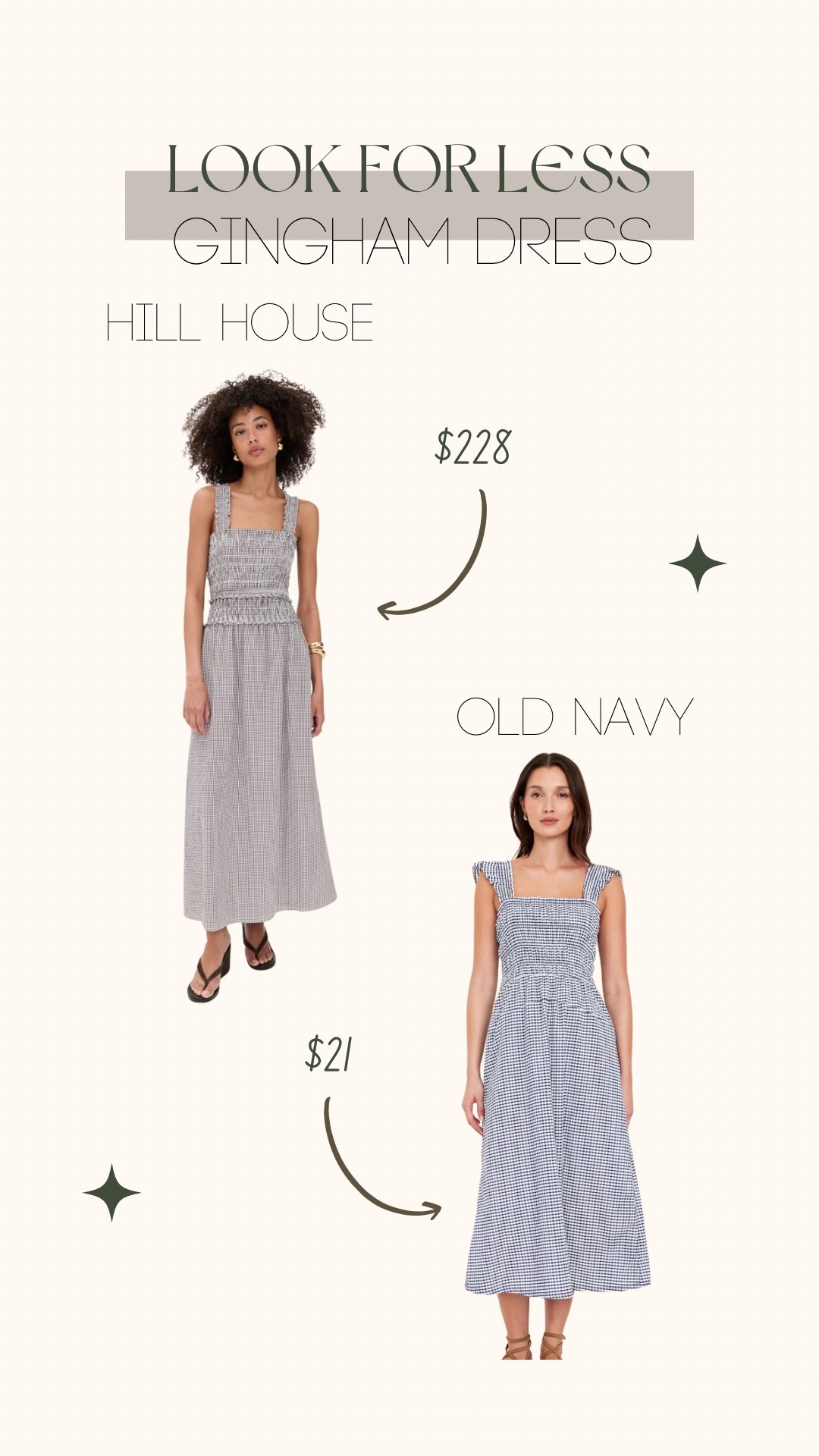 Look for Less: Gingham Dress

Sharing a very similar version of this adorable Hill House dress for a fraction of the cost! 

Look, for, less, alike, summer, breezy, coastal, beach, midi, affordable, blue, navy, white, checkered, inexpensive, Shopbop, old navy.

#LTKWorkwear #LTKSummerEdit #LTKFindsUnder50