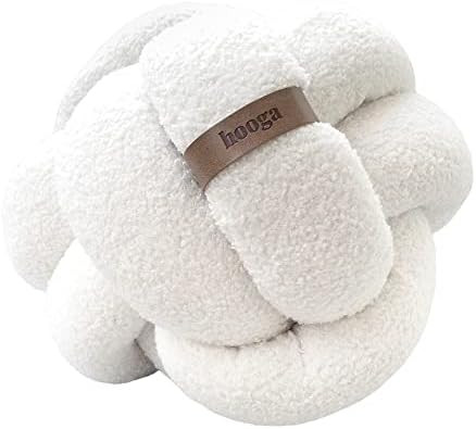 THE BALLOW Knot Pillow - Boucle Fabric Large Knot Pillow - Decorative Knotted Ball Pillow - Round... | Amazon (US)