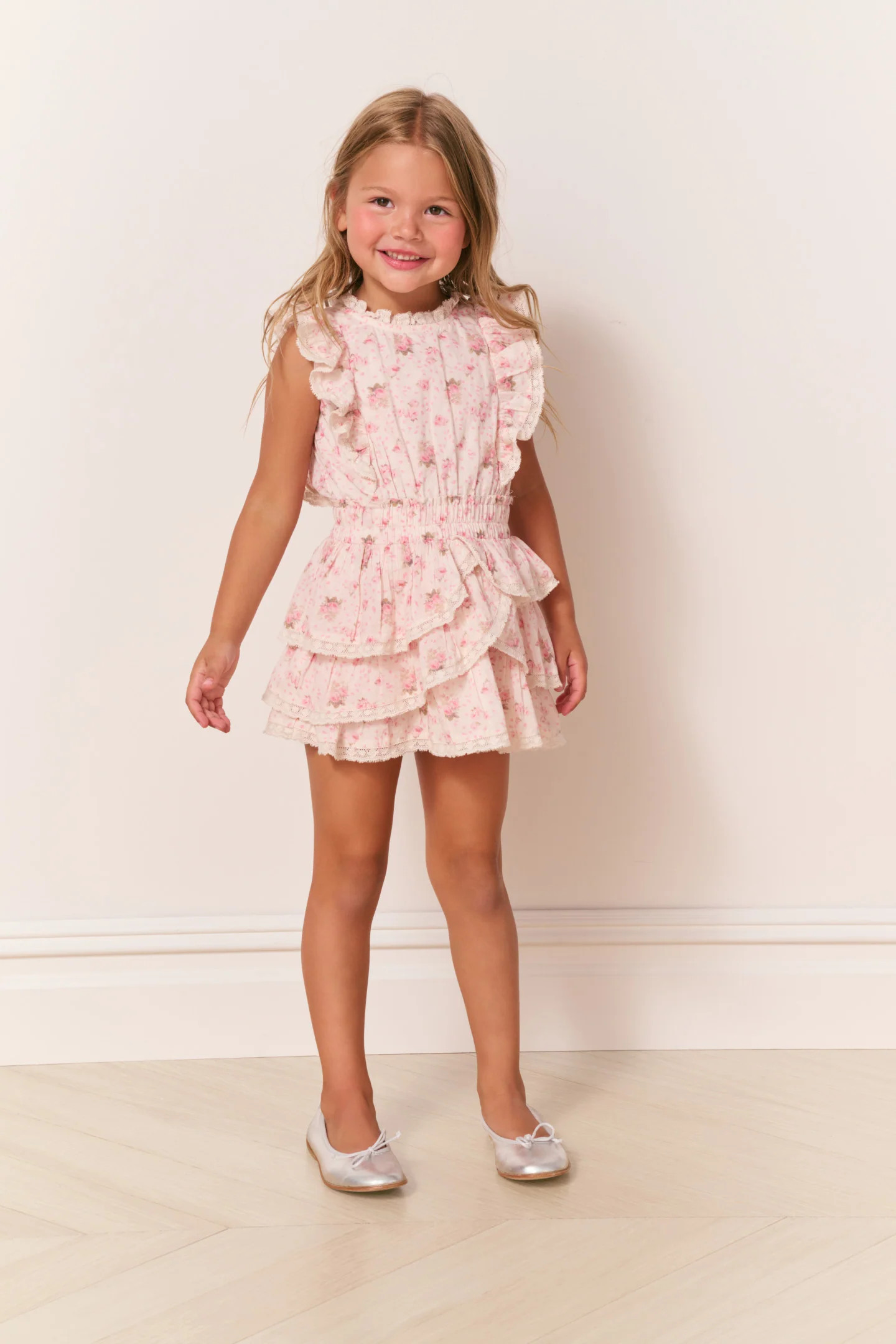 Girls Decker Cotton Garden Print Dress | LoveShackFancy