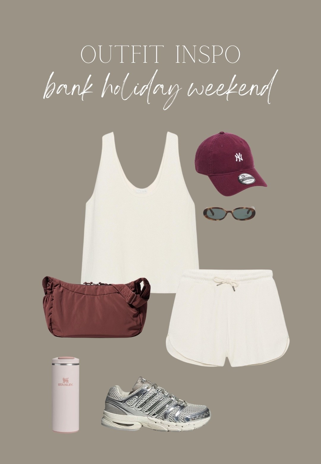 Heatwave bank holiday outfit inspiration 
Styling adidas adistar trainers 
Coffee and walk