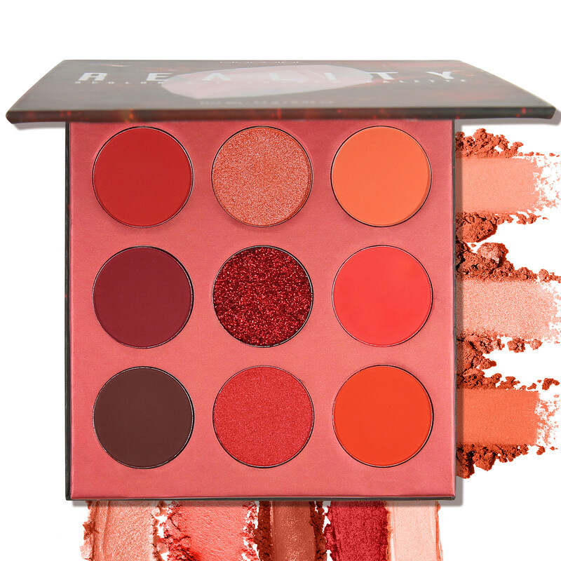 docolor 9-Color Gem Eyeshadow Palette - Red | Joybuy
