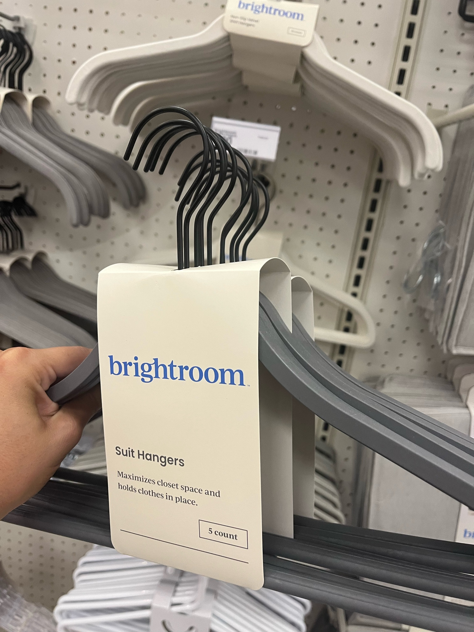 Sexy grey and black metal hangers