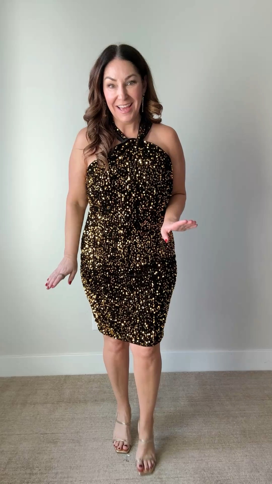 Gold Sequin Formal Event Cocktail Dress | Wearing tts, L  

 

#LTKSeasonal #LTKMidsize #LTKFindsUnder100