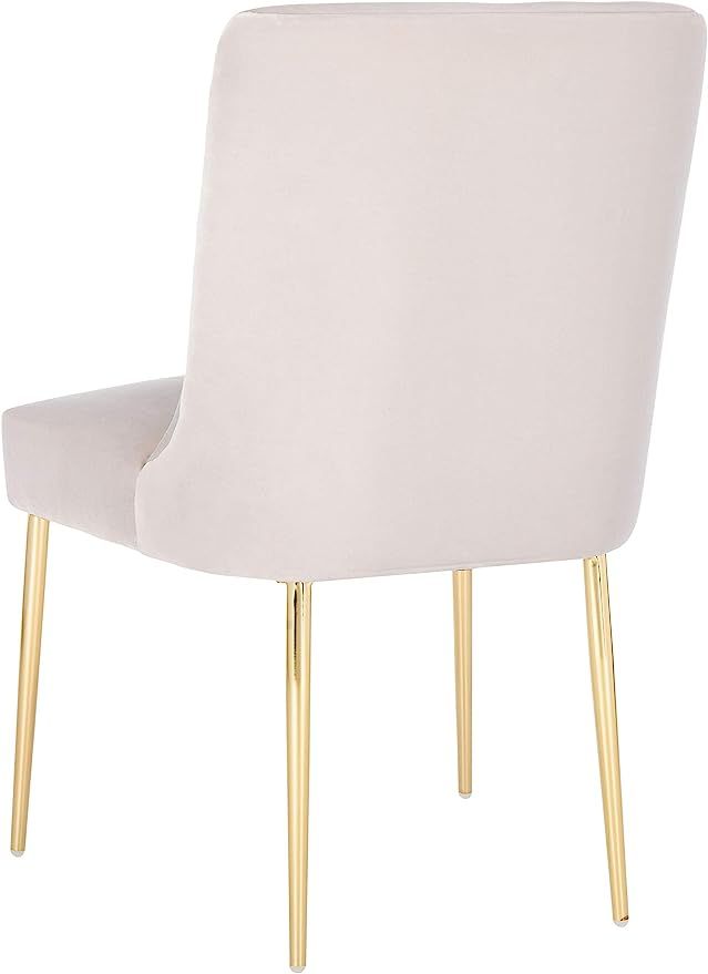 Safavieh Couture Home Nolita Glam Light Grey Velvet Dining Chair | Amazon (US)