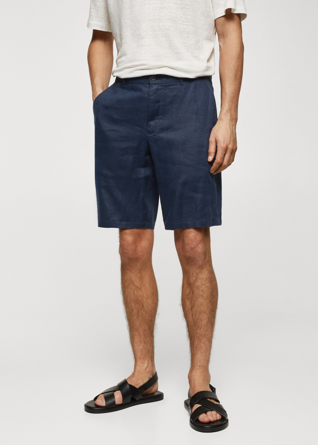 100% linen shorts | MANGO (US)