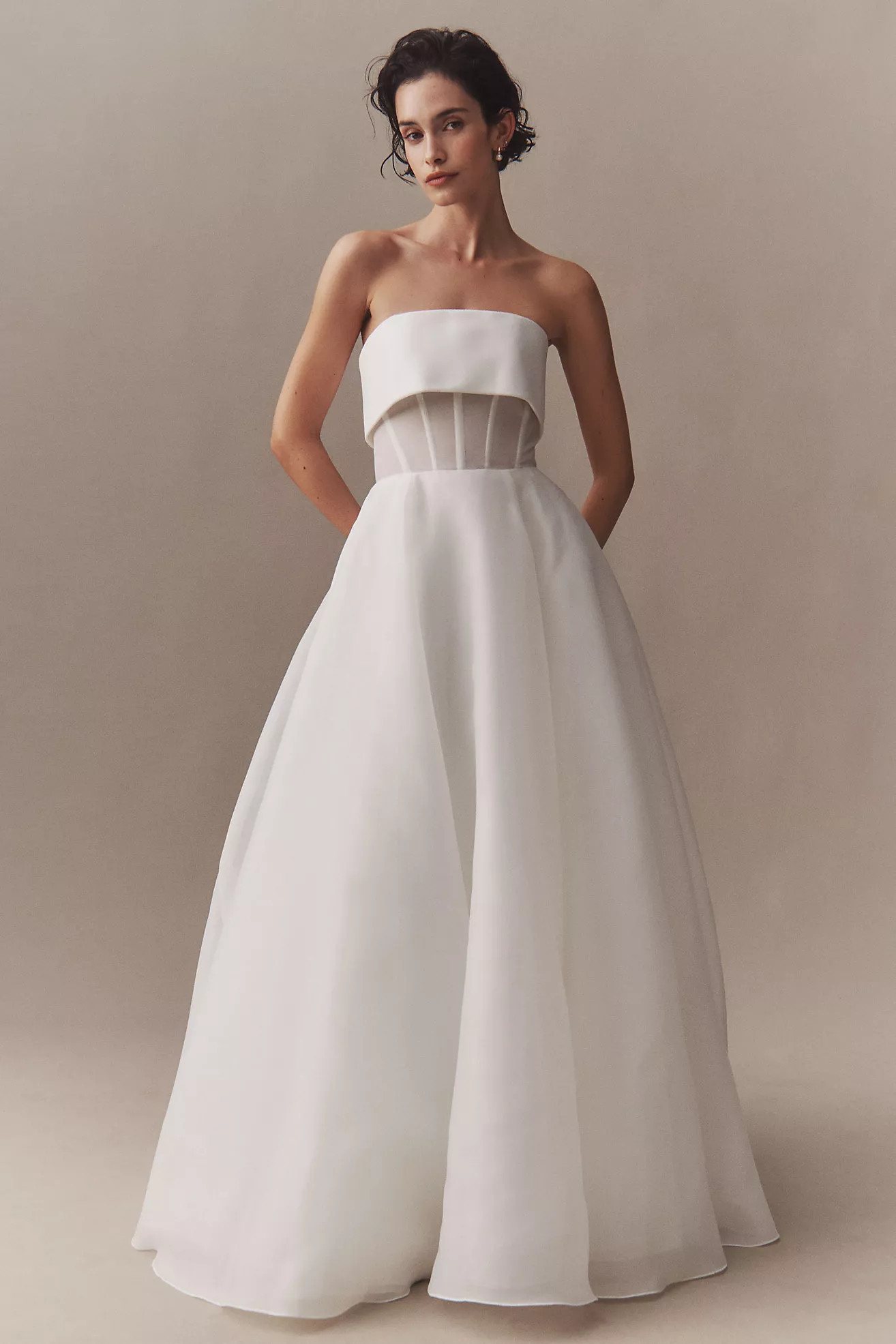 Wtoo by Watters Lilibet Strapless Wedding Gown | Anthropologie (US)