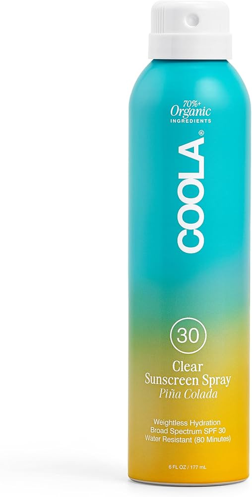 COOLA Organic Sunscreen SPF 30 Sunblock Spray, Dermatologist Tested Skin Care for Daily Protectio... | Amazon (US)