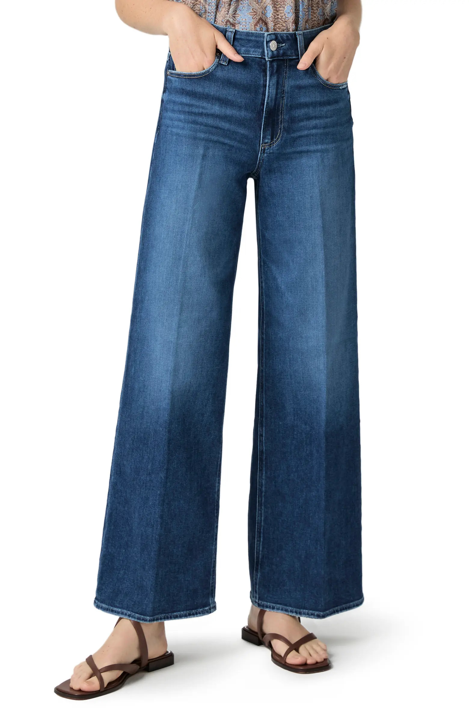 Anessa High Waist Wide Leg Jeans | Nordstrom