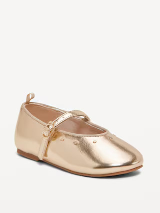 Shiny Faux-Leather Ballet Flats for Toddler Girls | Old Navy (US)