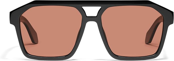 QUAY - Men's Sunglasses, Oversized Aviator Shades, UV Protected Lenses | Amazon (US)