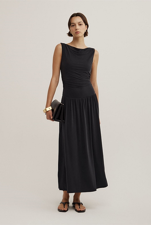 Draped Boat Neck Dress | Witchery (AU)