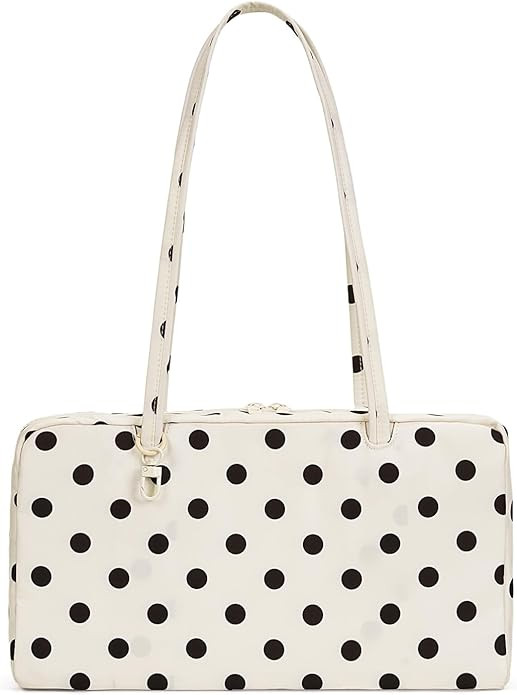 Slouchy Tote Bags Polka Dot Nylon Bowler Bag for Women Hobo Bags Large Shoulder Bag for Travel Wo... | Amazon (US)