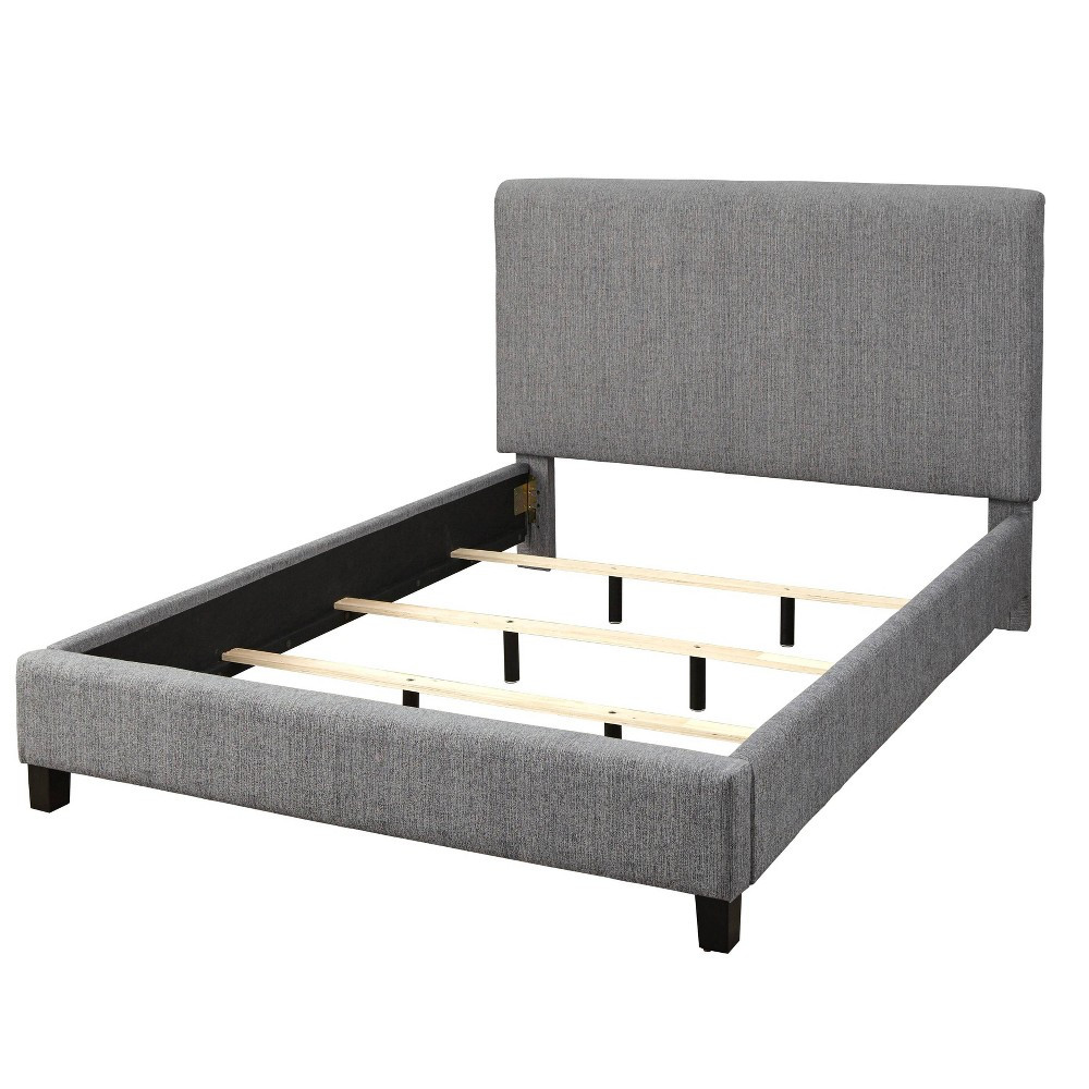 Queen Emery Upholstered Bed Gray - Lifestorey | Target