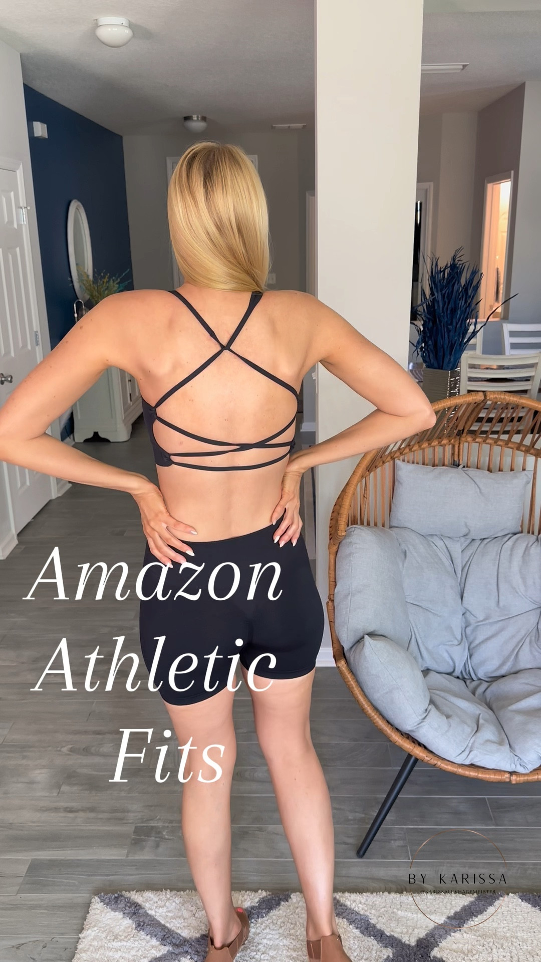 Athletic fits from Amazon
❤️ wearing size small in all
💓 great stretch and keeps all the parts in place 

#LTKVideo #LTKfindsunder50 #LTKActive