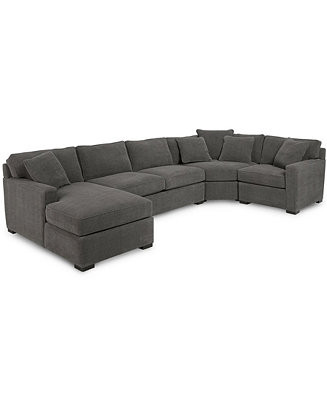 Radley 4-Piece Fabric Chaise Sectional Sofa, Created for Macy's | Macys (US)
