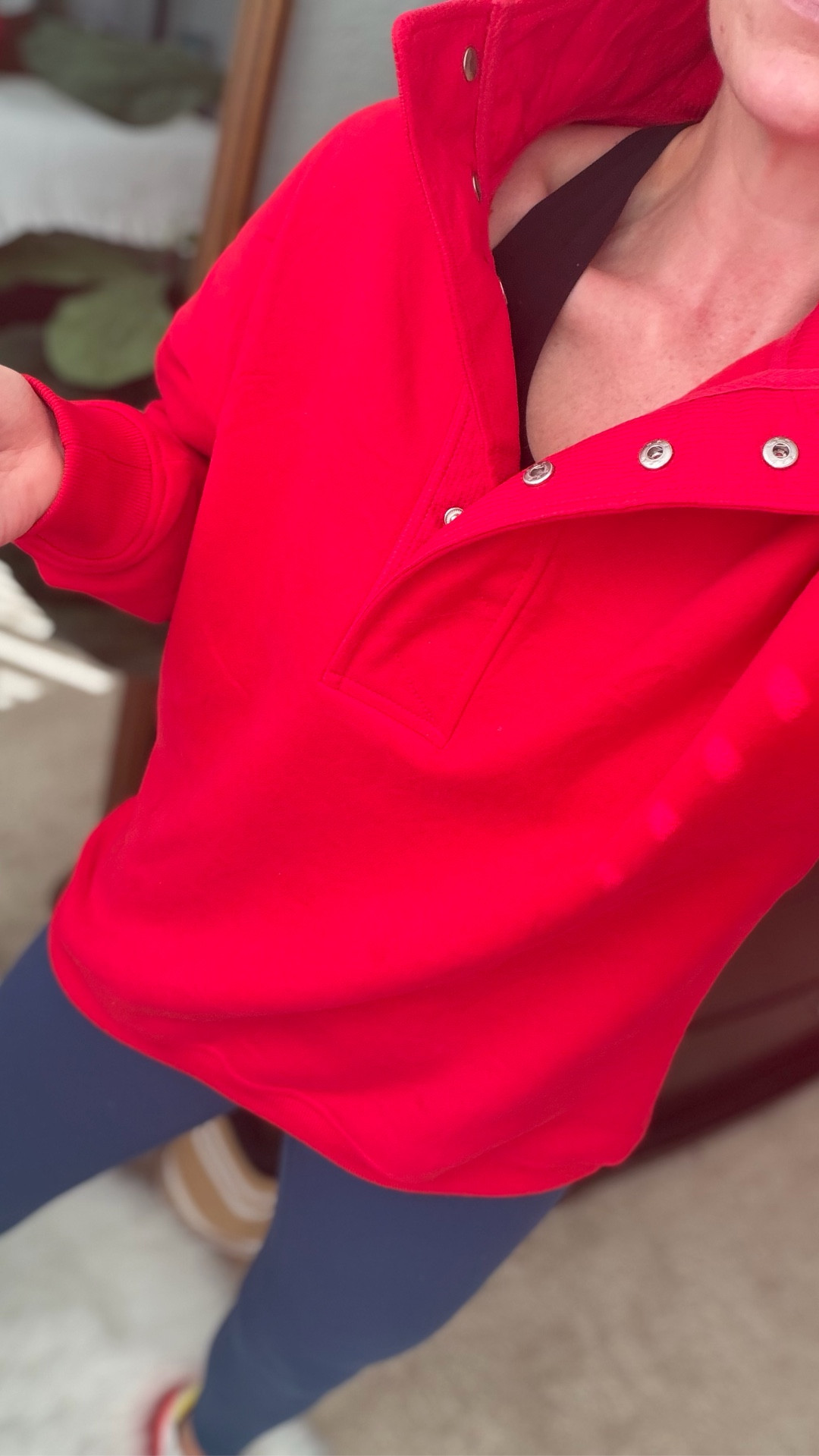 Aerie oh snap sweatshirt look for less
$65 vs $33 
Fits tts and wearing a small
Comes in tons of colors 
Great for cozying up around the holidays and Christmas 🎄 

#LTKFindsUnder50 #LTKStyleTip #LTKSaleAlert