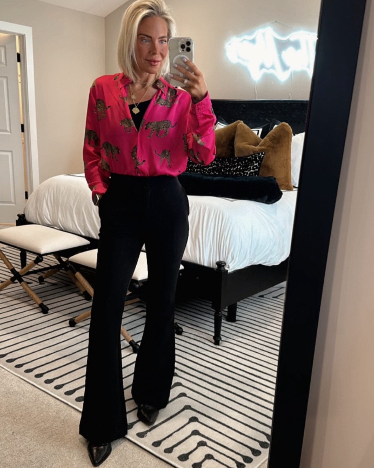 LADIES I HAVE A SECRET 🤫 one of my favorite and most comfortable things to do is find a super comfy silk pajama set and use the tops as dress tops for work (and look at how many diff ways to wear it!) 😂 let me tell you it makes for some really cute outfits! I’ve linked my exact outfit: the top, the bralette (I have all of these and so cheap! I’m a size M), these PANTS ARE 🔥 (size small), THE NECKLACE 🤌, and the booties and some similar items that are on my soon to purchase list that I highly recommend. I am a size XS. let’s go shopping! These pajama sets are awesome Mother’s Day gifts and they come in super fast if you’re a late shopper 😘😘
Xoxo,
CeCe

#LTKSaleAlert #LTKHome #LTKWorkwear