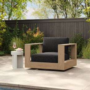 Telluride Outdoor Swivel Chair | West Elm CA